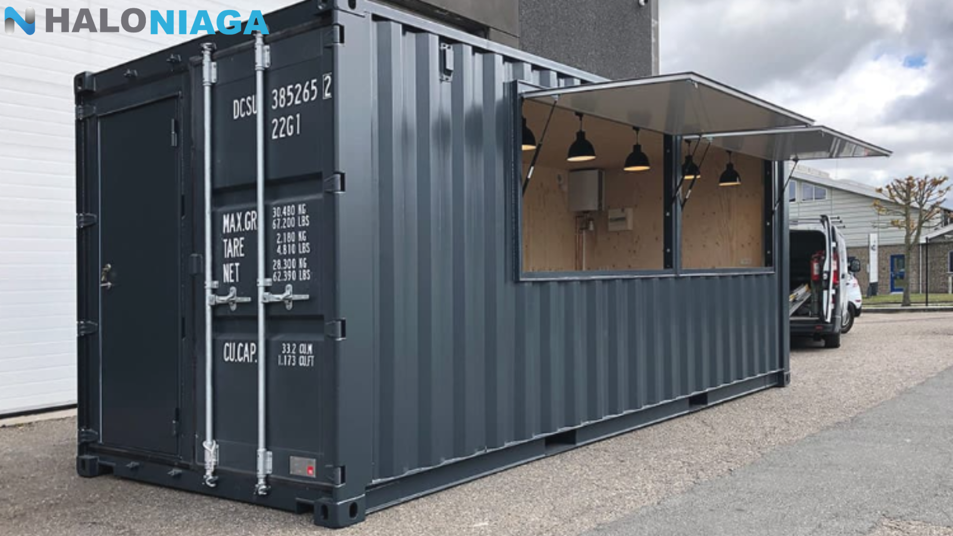 Booth container cafe