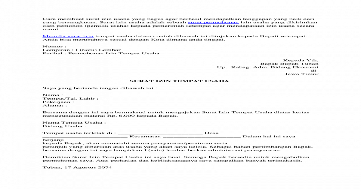 cara membuat surat izin usaha mikro terbaru